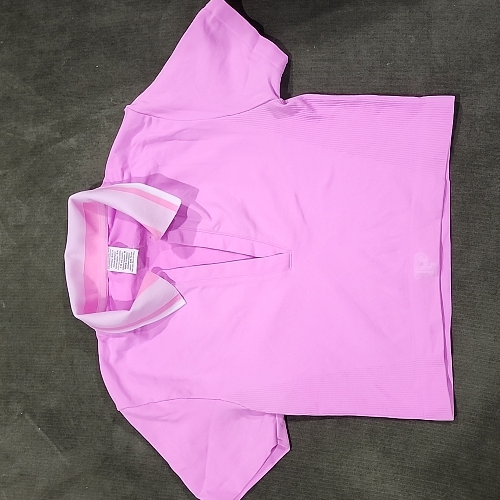 Victoria's Secret Hot Pink Polo Crop Top